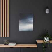 Navy Mist Atmospheric Gradient Wall Art & Canvas Print