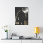 Athlete Stadium Editorial Portrait Wall Art & Canvas Print