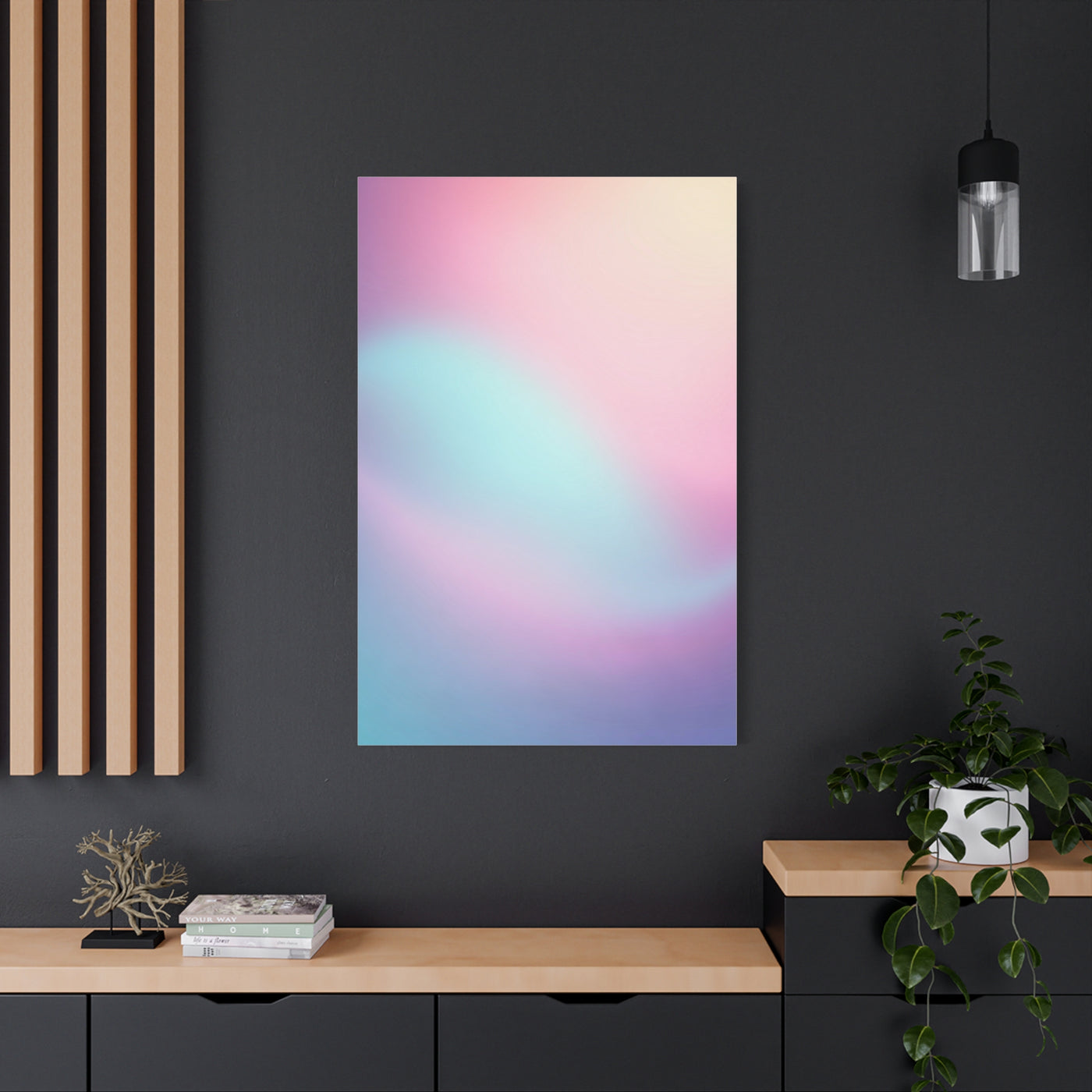 Ethereal Blush Gradient Wall Art & Canvas Prints