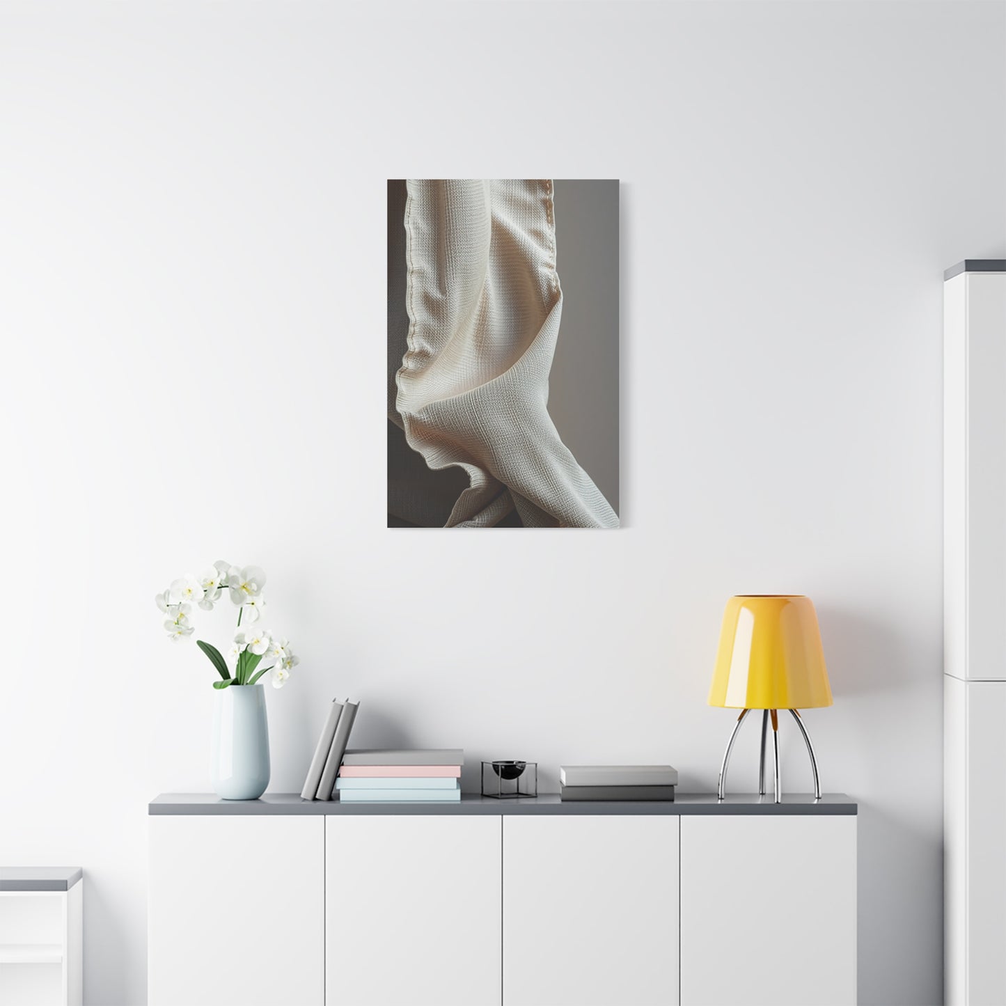 Taupe, Linen, and Gray Art Supreme Canvas Wall Art & Canvas Print