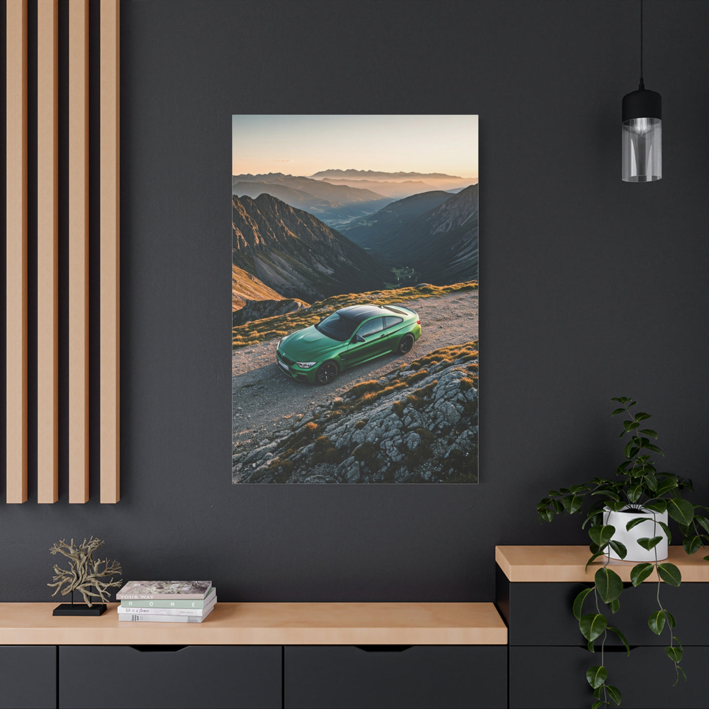 BMW M4 Hilltop Overlook Performance Wall Art & Canvas Prints