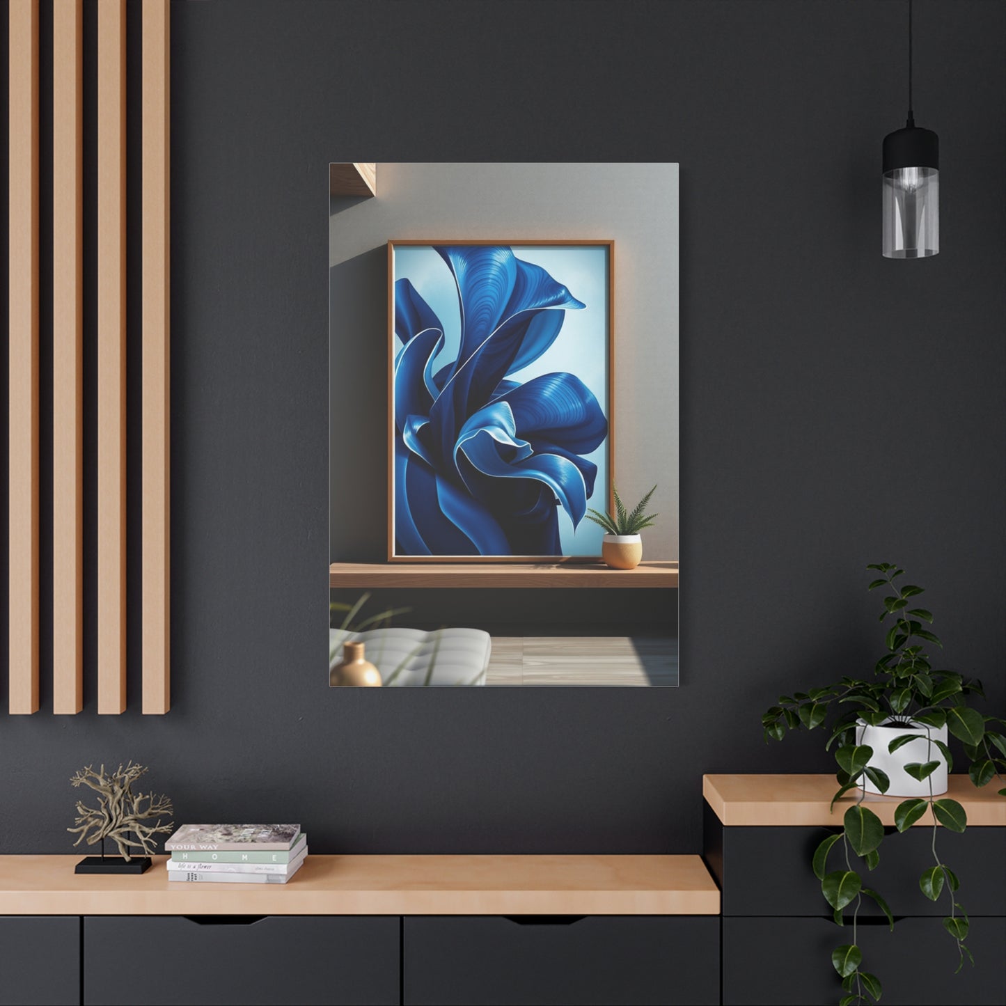 Navy Blue Art Supreme Canvas Wall Art & Canvas Print