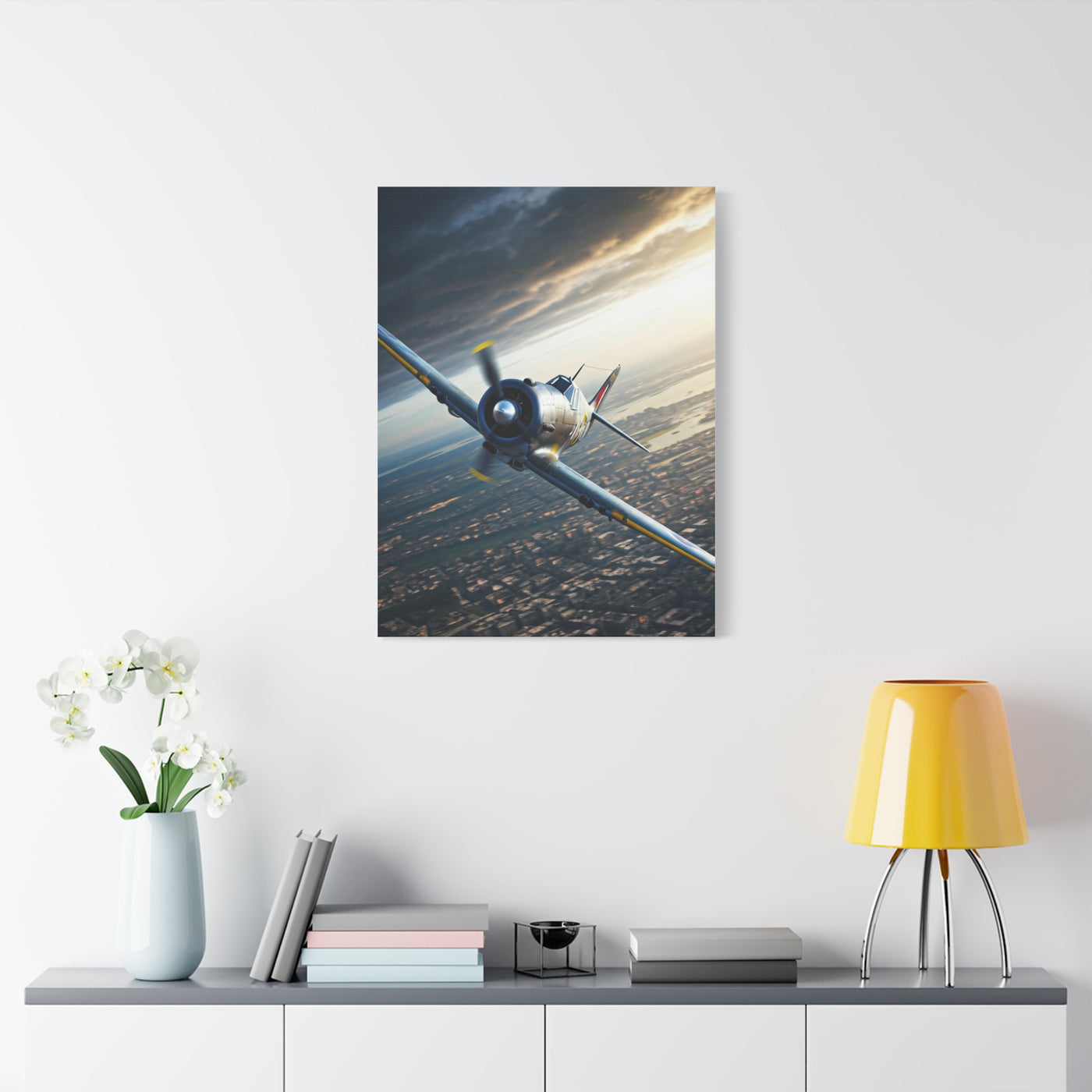 Cockpit Horizon Combat Flight Wall Art & Canvas