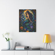 Stained Glass Ocean Siren Wall Art & Canvas Print