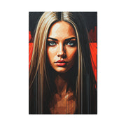 Intense Gaze Modern Portrait Wall Art & Canvas Print