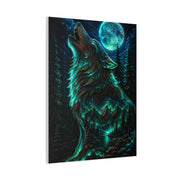 Celestial Spirit Wolf Dual Form Scene Wall Art & Canvas Print