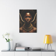 Celestial Queen with Golden Wings Wall Art & Canvas Prints