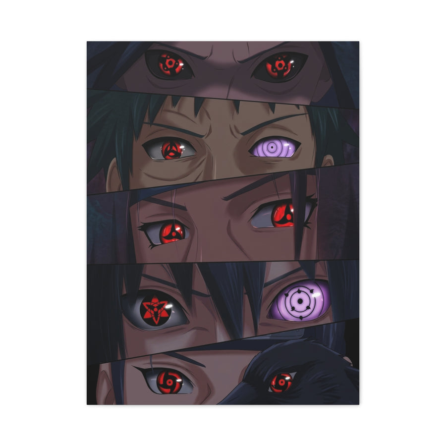 Naruto Uchiha Visual Prowess Eyes Poster Wall Art & Canvas Print