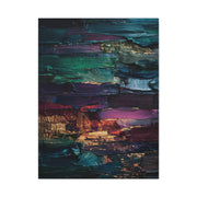 Jewel Tone Textured Abstract Gallery Painting Wall Art & Canvas Print