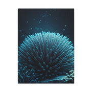 Coral Reef Glow in Deep Blue Ocean Wall Art & Canvas Prints