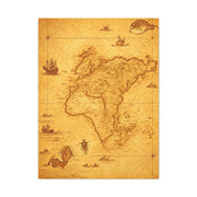 Sepia Explorer’s World Map Poster Wall Art & Canvas Prints
