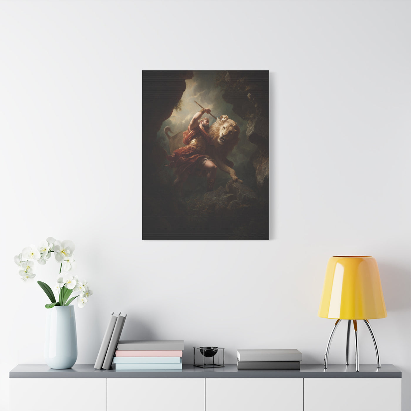 Hercules Defeating the Nemean Lion Wall Art & Canvas Print