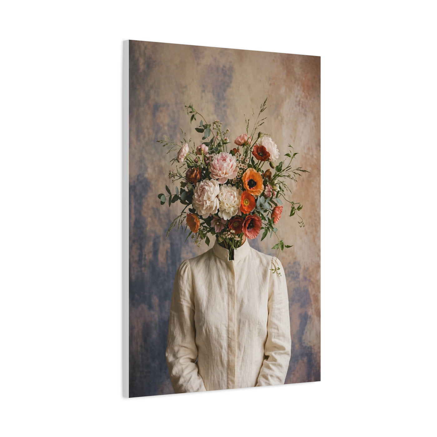 Surreal Botanical Head Portrait Wall Art & Canvas Print