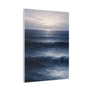 Calm Navy Ocean Horizon Wall Art & Canvas Print