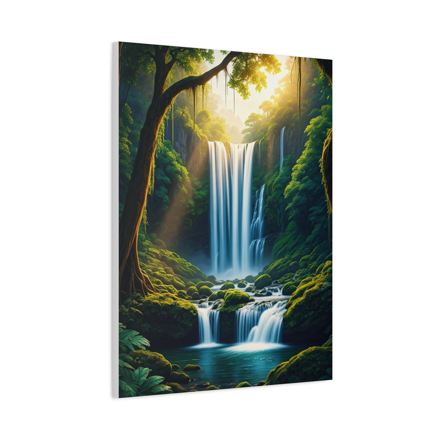 Enchanted Forest Waterfall Escape Wall Art & Canvas Prints