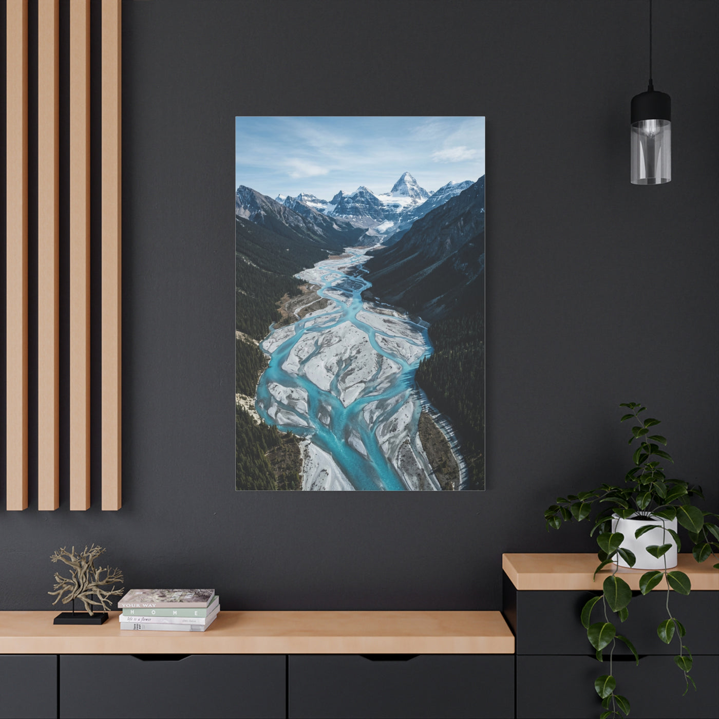 Glacial River Valley Aerial Wall Art & Canvas Print