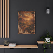 Leather Hide Desert Panorama Southwest Wall Art & Canvas Print