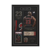 Michael Jordan Championship Memorabilia Sports Wall Art & Canvas Print