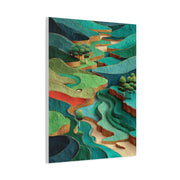 Sculpted Golf Terrain Abstract Wall Art & Canvas Print