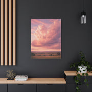 Pink Cloudscape Horizon Landscape Wall Art & Canvas Print