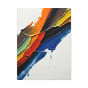 Expressive Multicolor Stroke Abstract Wall Art & Canvas Prints