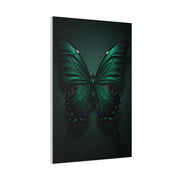 Symmetrical Emerald Butterfly Portrait Wall Art & Canvas Prints