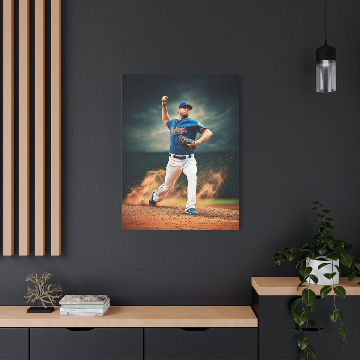 Pitcher Power Throw Action Wall Art & Canvas Prints