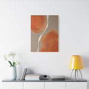 Minimal Tangerine Organic Forms Wall Art & Canvas Print