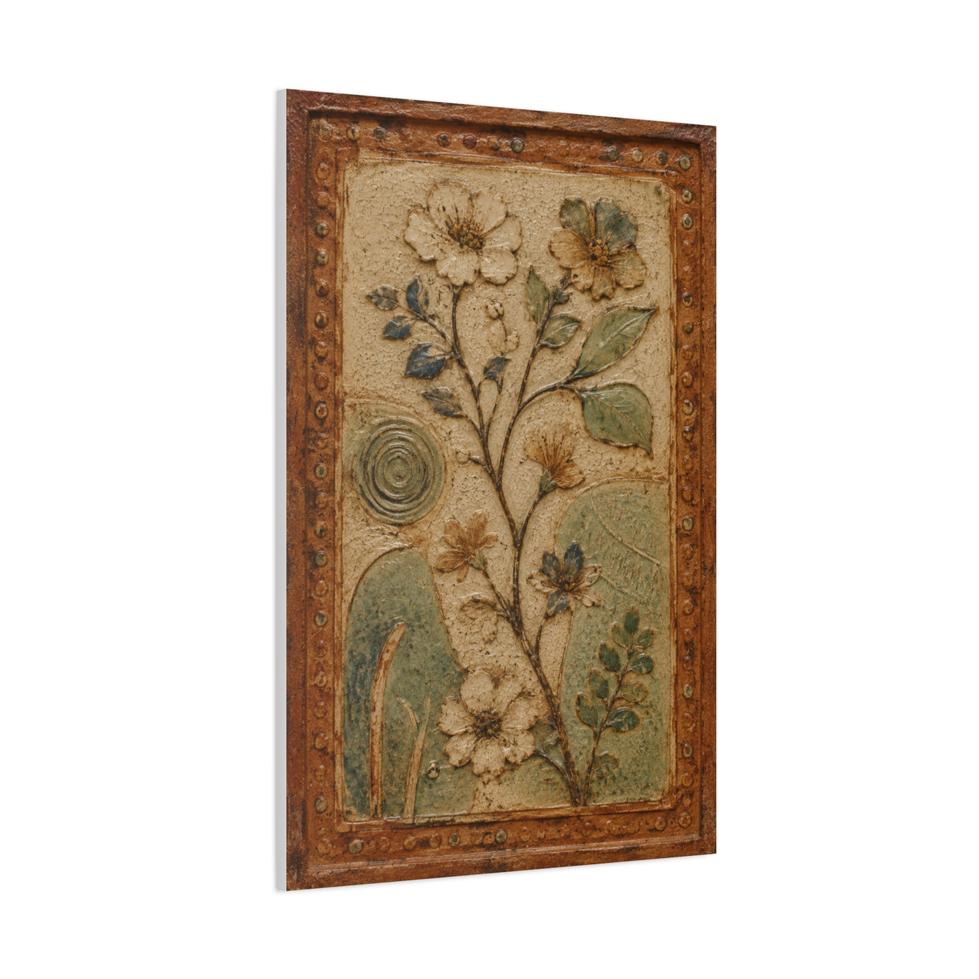 Textured Botanical Relief Study Panel Wall Art & Canvas Print