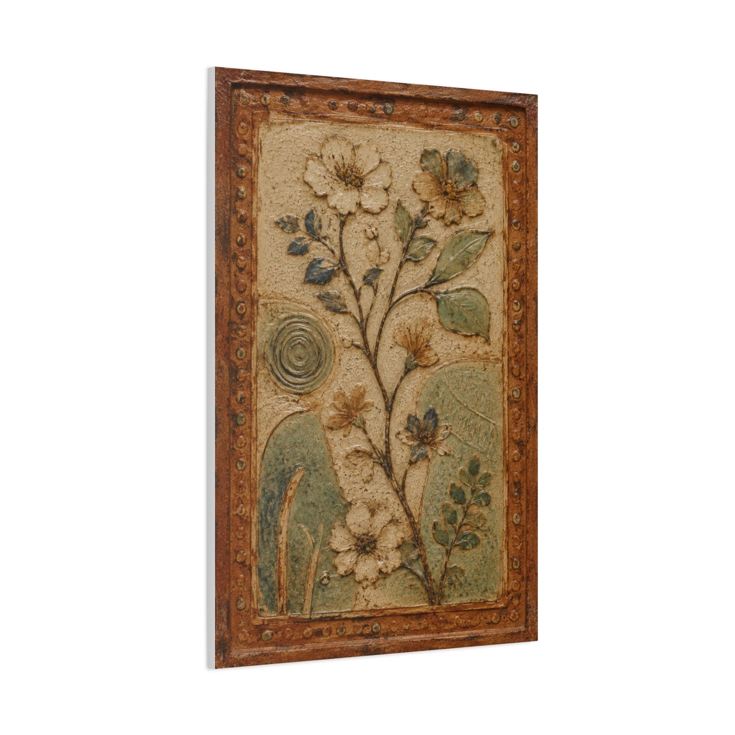 Textured Botanical Relief Study Panel Wall Art & Canvas Print