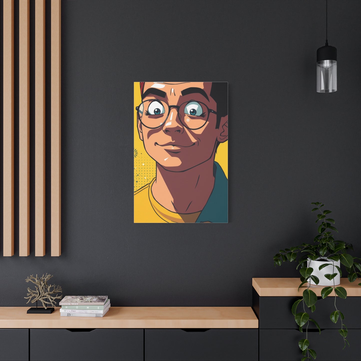 Lustrous Cartoon Vision Wall Art & Canvas Print