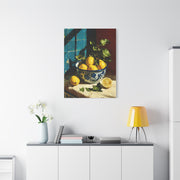 Mediterranean Lemon Bowl Painterly Kitchen Wall Art & Canvas Print