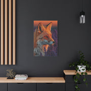 Lavender Field Fox Sunrise Wall Art & Canvas Print