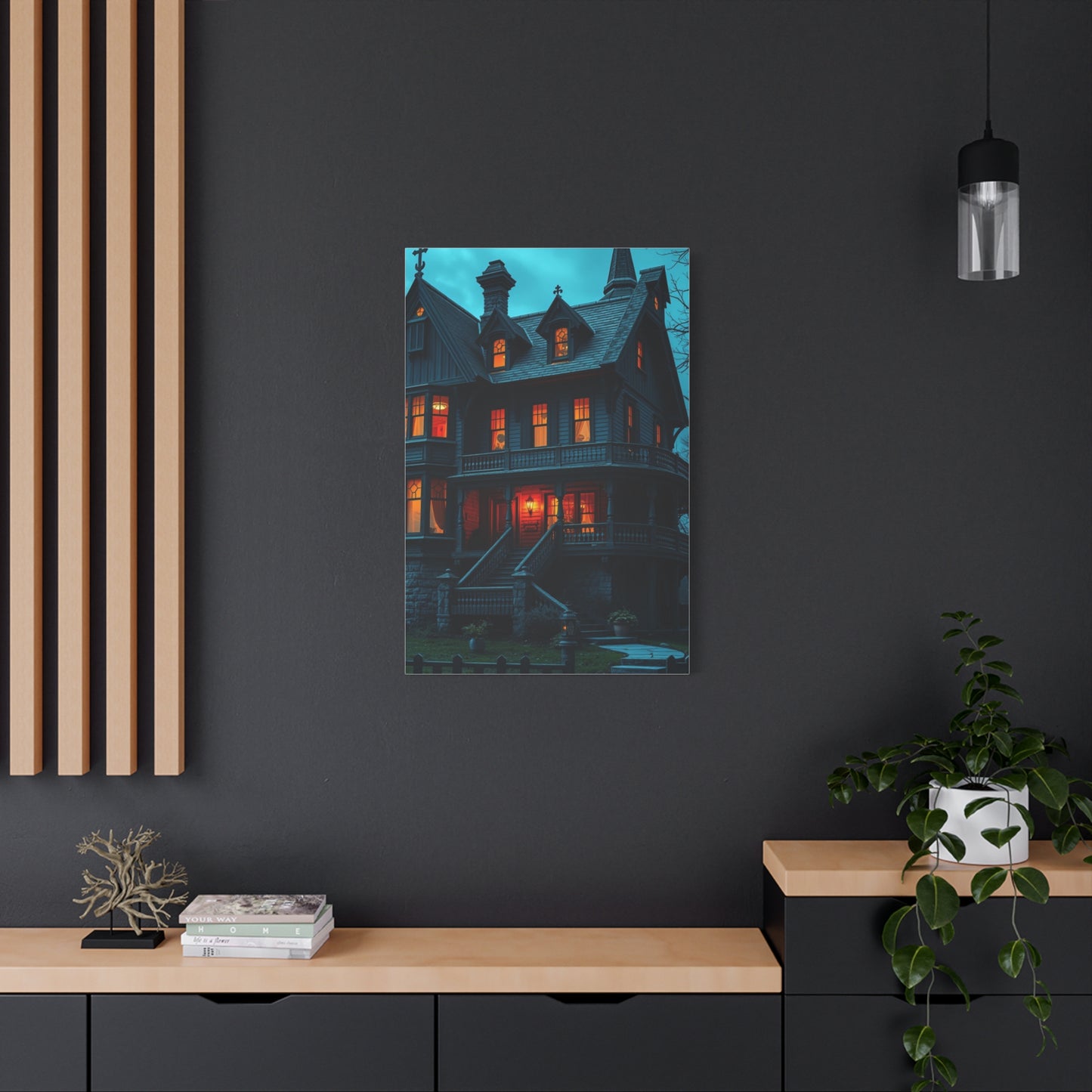 Haunted House Art Supreme Canvas Wall Art & Canvas Print
