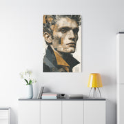 Editorial Male Portrait Collage Wall Art & Canvas Print