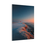 Frosted Coastal Green Minimal Golf Wall Art & Canvas Print