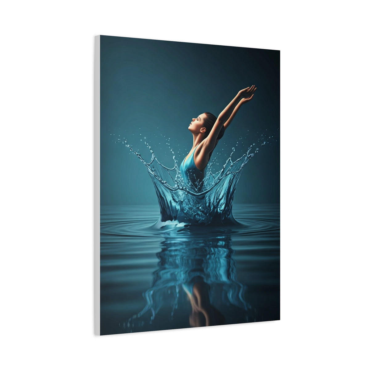 Woman Rising from Water Splash Wall Art & Canvas Prints