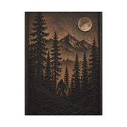 Pacific Northwest Bigfoot Forest Wall Art & Canvas Print
