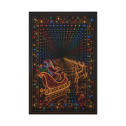 Infinity Tunnel Santa Sleigh Wall Art & Canvas Print