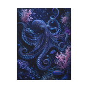 Deep Ocean Octopus Fantasy Tropical Wall Art & Canvas Print