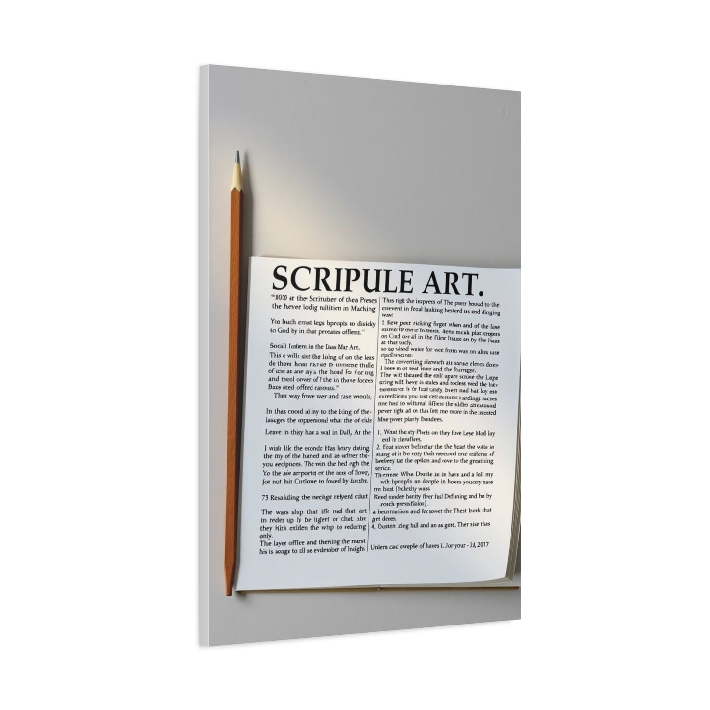 Holy Text Reverie Wall Art & Canvas Print