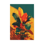 Tropical Sunlit Botanical Contrast Wall Art & Canvas Print