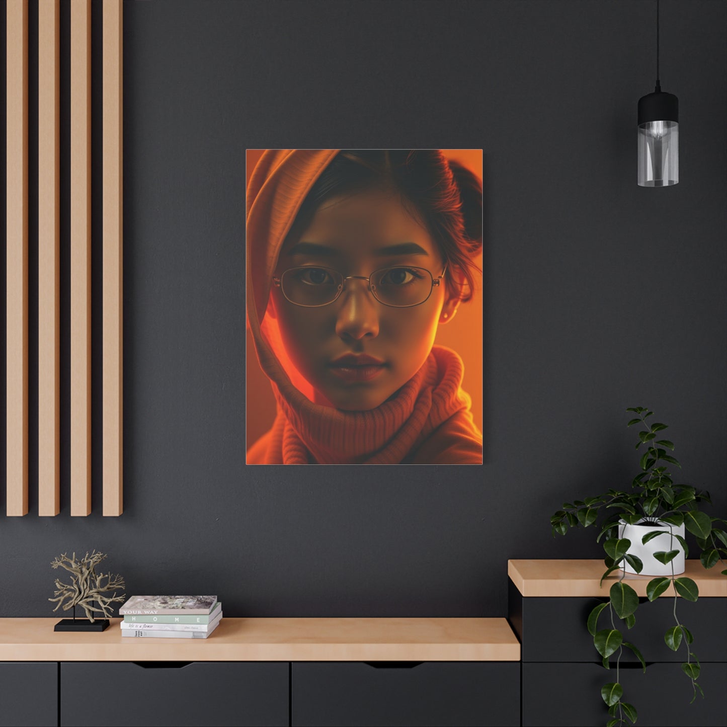 Saffron Symphony Canvas Wall Art & Canvas Print