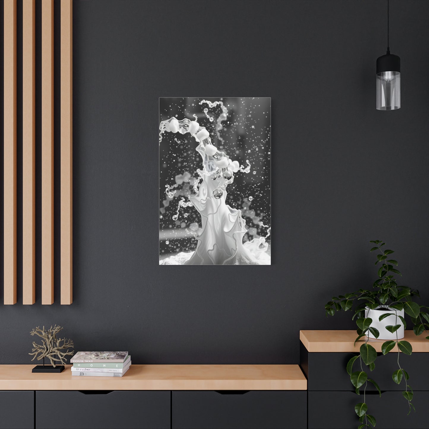 Gray & White Art Canvas Art 3 Wall Art & Canvas Print