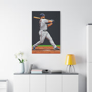 Classic Baseball Batting Stance Wall Art & Canvas Prints