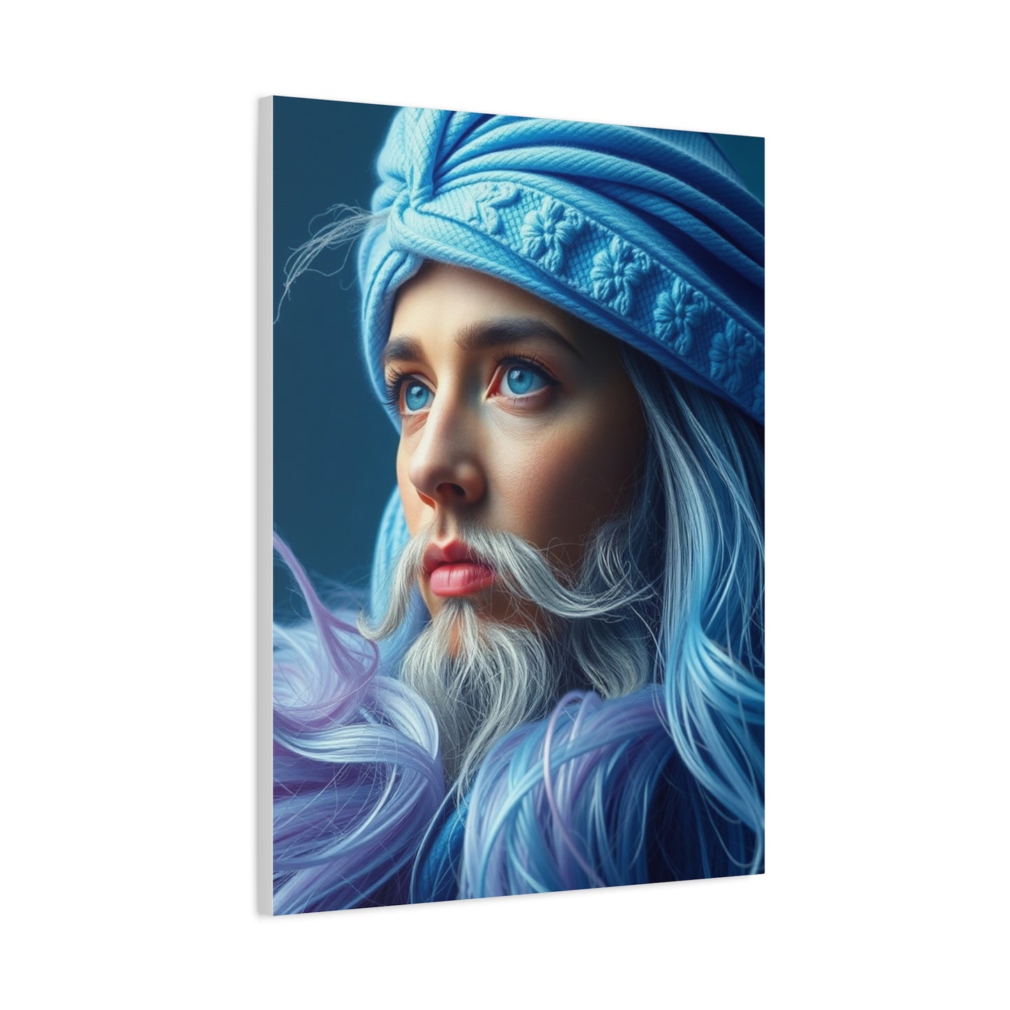 Blue & Gray Art Supreme Canvas Wall Art & Canvas Print