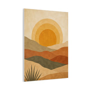 Boho Desert Sun Layers Abstract Wall Art & Canvas Print