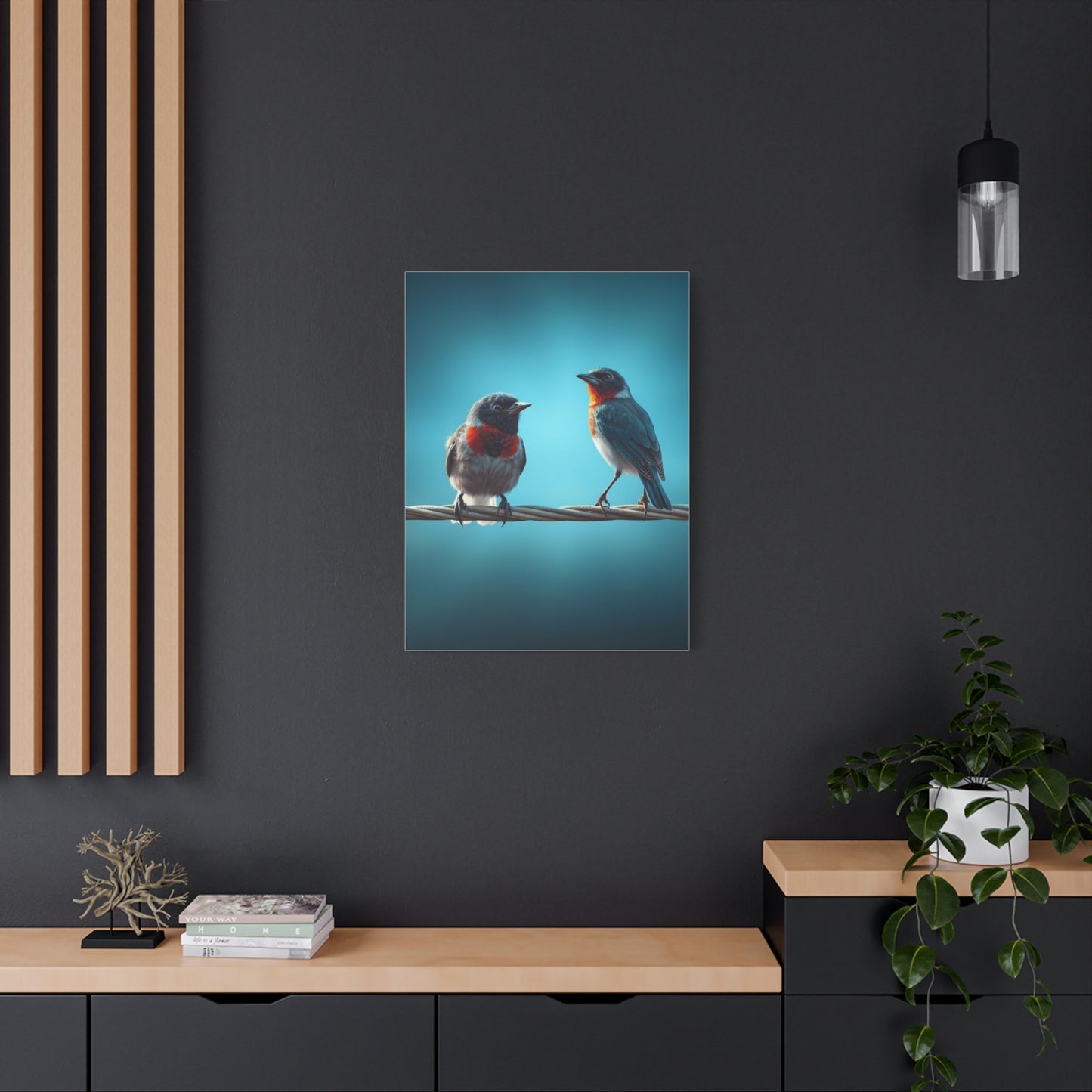 Birds On a Wire Art Supreme Gallery Wall Art & Canvas Print