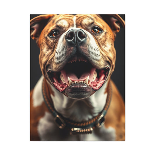 Pit Bull Art Supreme Canvas Wall Art & Canvas Print