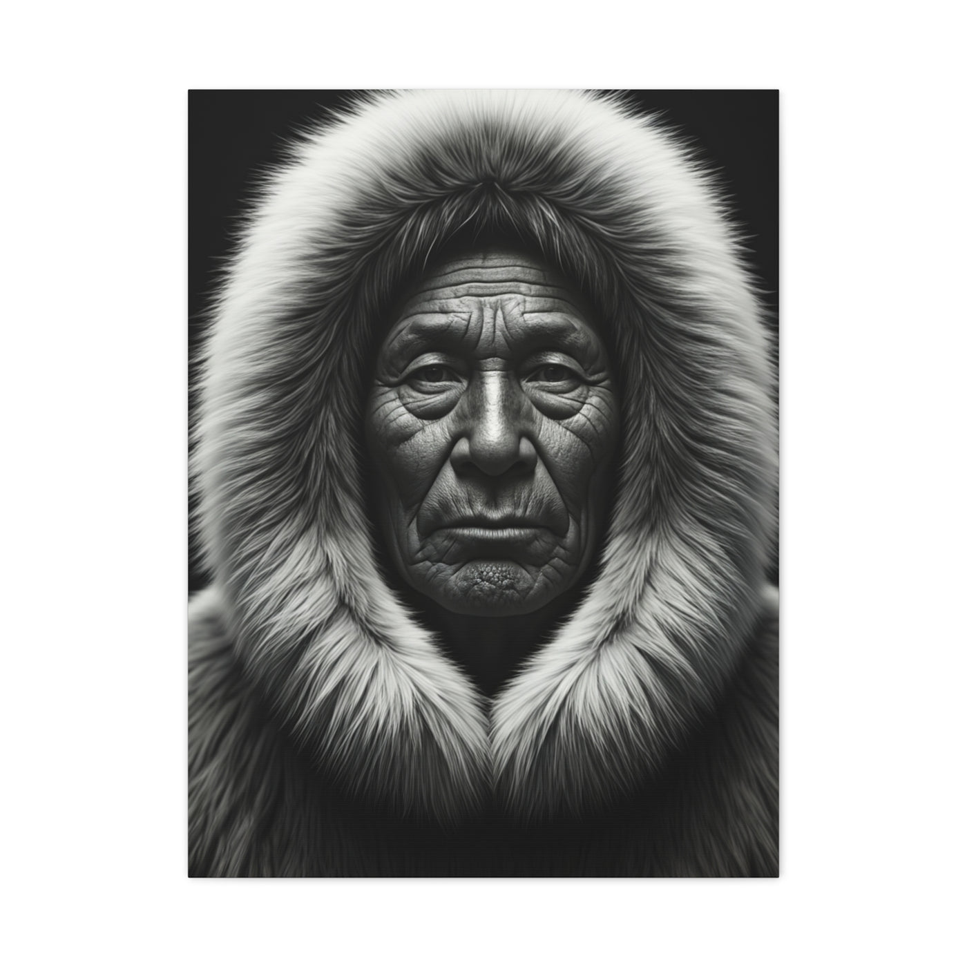 Wisdom of the Ancestors Black & White Portrait Wall Art & Canvas Prints